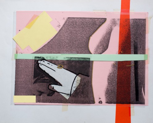 ' Eine Hand ' Collage / Mixed Media 2015 40 x 30 cm