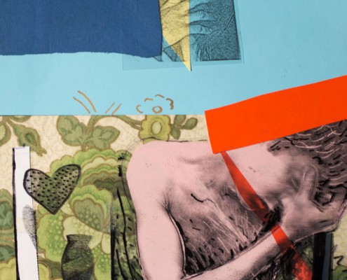 ' die ex ' Collage / Mixed Media 2015 30 x 40 cm